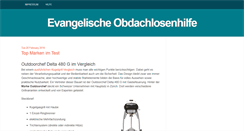 Desktop Screenshot of evangelische-obdachlosenhilfe.de